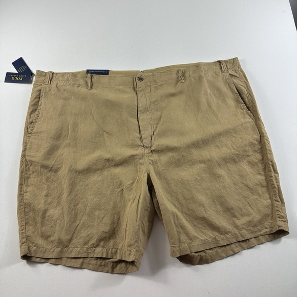 Polo Ralph Lauren Linen Blend Shorts Classic Fit Mens 56B Brown NWT Lightweight‎ - Picture 1 of 5